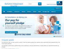 Tablet Screenshot of berkshireindependenthospital.co.uk